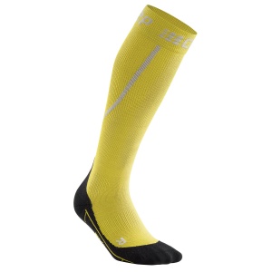CEP - Sosete de compresie pentru femei alergare iarna Winter Run Socks - galben negru - Img 8