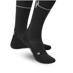 CEP - Sosete de compresie pentru femei Heartbeat Woman Tall comp - negru alb dark clouds - Img 4