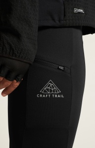 Colanți trail Craft Pro Trail Tights 2 - negru | poliamidă reciclată - Img 6