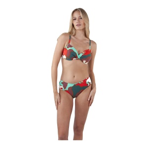 Costum Baie Femei Barts Bunbe Mid Waist Red