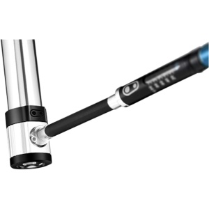 Crank Brothers - pompa mini pentru bicicleta Klic Hv Gauge cu adaptor CO2 - gri negru - Img 2