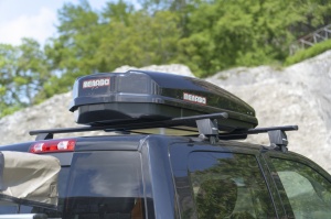 Cutie portbagaj Menabo Satellite 600 DUO ABS Black, 197x94x45 cm - Img 5