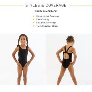 Finis - Costum de baie intreg Fete Bladeback - Albastru Maze - Img 5