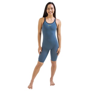 Finis - Costum inot tehnic pentru fete sau femei - Fuse Open Back Kneeskin - gri - Img 1
