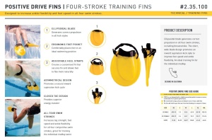 Finis - labe inot pentru adulti Positive Drive - galben negru - Img 5