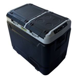 Frigider si congelator auto portabil 60 L, cu compresor, alimentare 12V/24V/220V, Bluetooth, control digital, -20°C +20°C, EMD4x4