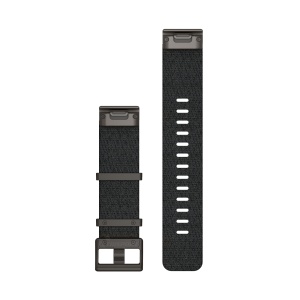 Garmin curea nailon QuickFit 22 cu model jacquard - negru-gri - Img 2