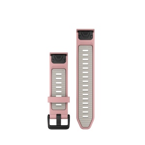Garmin curea silicon QuickFit 20 - Dust rose | Fog gray Silicone - Img 2