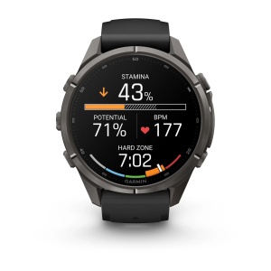Garmin Fenix 9 Pro AMOLED inReach - 43 mm Titan DLC Carbon - Smartwatch Multisport Premium cu AMOLED - Img 4
