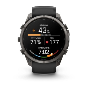 Garmin Fenix 9 Pro AMOLED inReach - 51 mm Titan DLC Carbon Gray - Smartwatch Multisport Premium cu AMOLED - Img 4