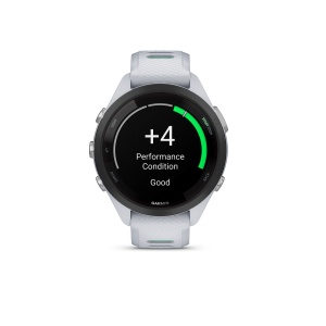 Garmin - Forerunner 265s ceas multisport cu GPS AMOLED - Ramă neagră cu carcasă Whitestone şi curea din silicon Whitestone/Neo Tropic - Img 5