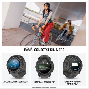 Garmin INSTINCT 3 - 50 mm AMOLED negru - smartwatch robust cu GPS - Img 10