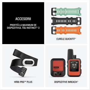 Garmin INSTINCT 3 - 50 mm AMOLED negru - smartwatch robust cu GPS - Img 12