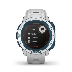 Garmin - Instinct Solar Surf edition - Cloudbreak - ceas inteligent cu GPS cu functii avansate pentru sport si incarcare solara - Img 5
