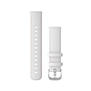 Garmin - Quick Release 18 - curea piele alba - Vivoactive 4s/ Vivomove 3s - Img 2