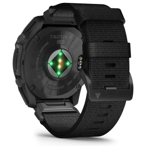 Garmin - Tactix 8 Solar Elite 51 mm ceas multisport cu GPS - ramă neagră Titanium DLC și curea din silicon neagră + nailon - Img 8