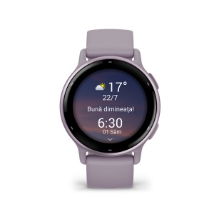 Garmin - Vivoactive 5 smartwatch cu GPS și AMOLED - ramă mov orchid din aluminiu - carcasă mov şi bratara din silicon - Img 3