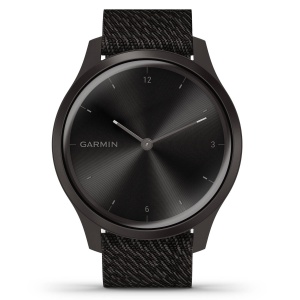 Garmin - Vivomove Style - carcasa neagra - bratara textila neagra