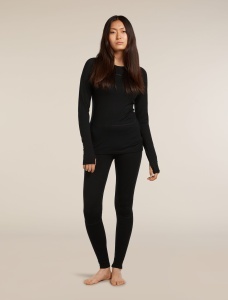 Icebreaker - colanti - ZoneKnit 200 Leggings W - Black - L - Img 3