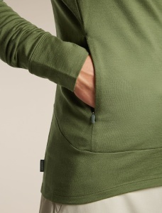 Icebreaker - hanorac - Merino 260 Quantum IV LS Zip Hood - Sphagnum - L - Img 10