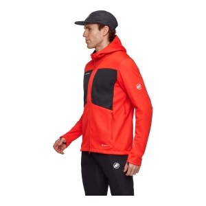 Jacheta Barbati Mammut Ultimate VIII So Hooded Mammut Red-Black - Img 2