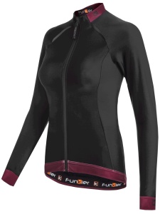 Jacheta termica FUNKIER Bernalda W Pro impermeabil - Negru/Rosu