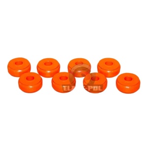 Kit bucse amortizor fata Nissan Patrol Y60/Y61 Poliuretan Portocalii 75 ShA Elast-Pol