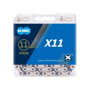 Kmc - Lant Bicicleta 11 viteze X11, 114 zale - argintiu negru