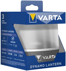 Lanterna Varta Dynamo, 50 lumeni, incarcare USB-C si manivela - Img 2