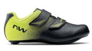 Northwave - pantofi ciclism sosea - Core Junior - Black | Yellow Fluo