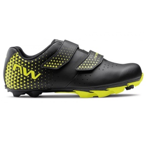 Northwave Spike 3 - pantofi ciclism MTB XC - negru galben fluo - Img 2
