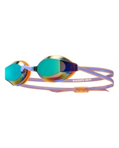 Ochelari înot TYR BLACK OPS 140 EV Racing Mirrored junior - mov/portocaliu