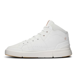 On - pantofi sport - THE ROGER Clubhouse Mid - White | Sandstone - Img 4