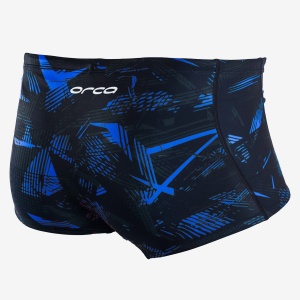 Orca - Boxeri inot pentru barbati Square Leg swimsuit - albastru inchis royal verde lime - Img 2