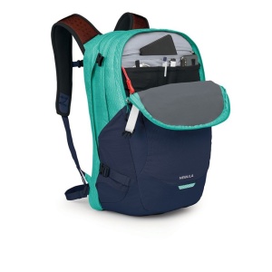 Osprey Nebula Geantă Rucsacuri pentru laptop 15.6" Reverie Green/Cetacean Blue 32L - Img 3