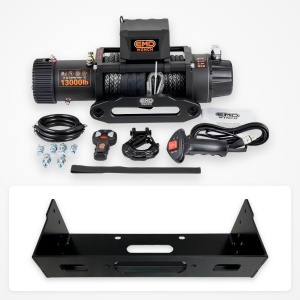 Pachet troliu Mitsubishi L200 (2020+): troliu electric EMD Winch 13000 lbs cablu sintetic și suport troliu dedicat