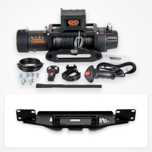 Pachet troliu Toyota Hilux GR Sport (2021+): troliu electric EMD Winch 13000 lbs cablu sintetic și suport troliu dedicat