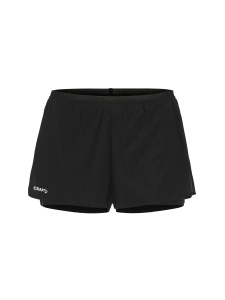 Pantaloni scurți alergare Craft Race Day Split Shorts - negru | ripstop reciclat