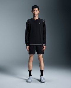 Pantaloni scurți On 5" Core Shorts - negru | stretch 4 direcții