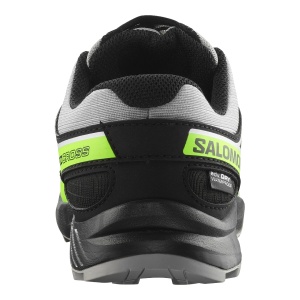 Pantofi Alergare Montana Baieti Salomon Speedcross Waterproof Alloy/Black/Green Gecko - Img 4