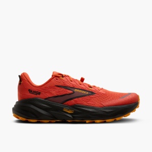 Pantofi alergare trail Brooks Range bărbați - roșu-portocaliu cu negru