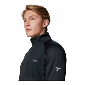 Polar Barbati Columbia Triple Canyon™ Grid Fleece II Full Zip Black - Img 5
