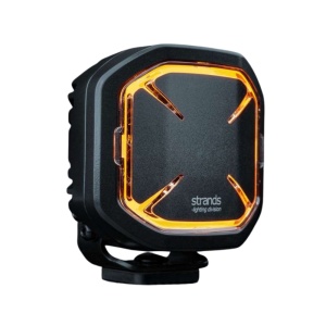 Proiector LED 4″ Strands Siberia X (10,2 cm), 3950 lm, rază 356 m, 60W, 5700K, fază lungă, poziție alb chihlimbar, carcasă aluminiu, 10-32V, IP68 IP69K, Strands - Img 2