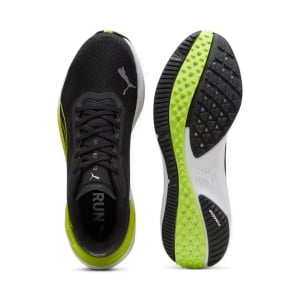 Puma - pantofi alergare pentru barbati Electrify NITRO 3 - negru verde fluo Lime Pow alb - Img 2