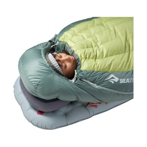 Sac De Dormit Femei Trei Sezoane Sea to Summit Ascent Down Sleeping Bag Long -9C /15F Green - Img 5