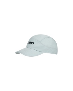 Șapcă pliabilă alergare CEP Run | protecție UV și ventilație - light grey