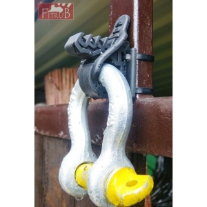 Set cleme (suporți) din cauciuc, universale, 22–31 mm, pentru prindere lanterne, topoare, scule sau accesorii auto și camping, Fitrub - Img 4