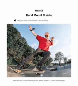 Set de prindere pe mână Insta360 Hand Mount Kit - Img 7