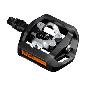 Shimano - pedale bicicleta MTB PD-T421, cu catadioptrii si placute SM-SH56 - negru - Img 7