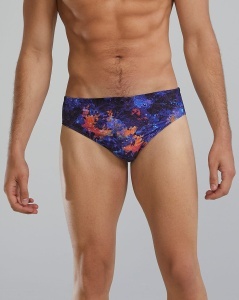 Slip înot bărbați TYR Durafast Elite Brief - mov/portocaliu | rezistent clor 300h+